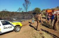 Nova Laranjeiras - Incêndio ambiental mobiliza equipes do Bombeiros e PM