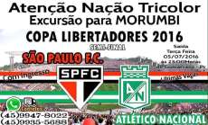 &Ocirc;nibus levar&aacute; torcedores para jogo do S&atilde;o Paulo na semi-final da Libertadores