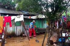 Laranjeiras - Corpo de Bombeiros atende alagamento e desabamento no PV. Veja o Vídeo.