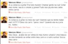 Nas ruas de SP, mulher surta com Marcos Mion e diz que ele tentou mat&aacute;-la