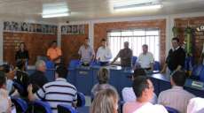 Nova Laranjeiras - Reuni&atilde;o com prefeitos discute liga&ccedil;&atilde;o entra o munic&iacute;pio e Laranjal