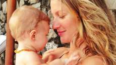 Gisele B&uuml;ndchen recebe cr&iacute;ticas pelos brincos da filha