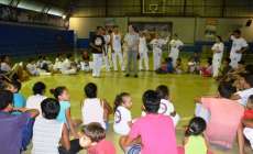 Pinh&atilde;o - Grupo de Capoeira Guerreiros dos Palmares realiza aul&atilde;o