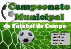Tr&ecirc;s Barras - Est&atilde;o abertas as inscri&ccedil;&otilde;es para o Campeonato Municipal de Futebol de Campo 2016