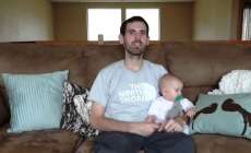 Ele tem c&acirc;ncer terminal&hellip;assista o seu v&iacute;deo de despedida para a filha de 7 meses