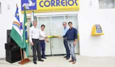 Foz do Jord&atilde;o - Cidade inaugura Ag&ecirc;ncia dos Correios e recebe &ocirc;nibus para APAE