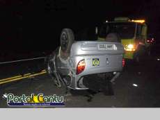 Guarania&ccedil;u &ndash; Motorista perde controle e Capota ve&iacute;culo na BR 277