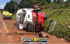 Guarania&ccedil;u - Acidente grave na BR 277 quase acaba em trag&eacute;dia. Veja reportagem