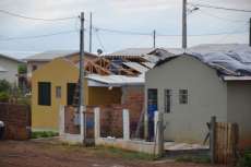 Reserva - Chuva e vento forte causam estragos