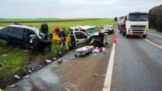 Guarania&ccedil;u - Duas pessoas morrem em batida na BR-277 pr&oacute;ximo a Cascavel