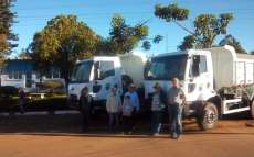 Palmital - Mais dois caminh&otilde;es chegam para o parque de m&aacute;quinas do munic&iacute;pio