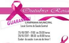 Guarania&ccedil;u - Secretaria de Sa&uacute;de concentra a&ccedil;&otilde;es do Outubro Rosa