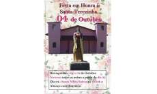 Pinh&atilde;o - Neste domingo dia 04, tem festa em honra Santa Teresinha do Menino Jesus