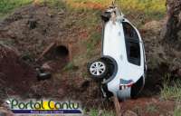Laranjeiras - Acidente na 227 deixa motoqueiro gravemente ferido