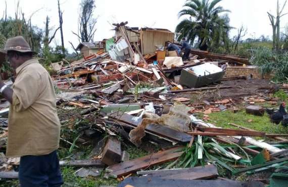 Reserva do Iguaçu - Depois do temporal, várias famílias estão desabrigadas