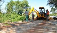 Laranjeiras - Prefeitura conclui ponte que liga as comunidades do Faxinal Grande, Alto São João e Flor do Pinho