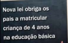 Nova lei obriga os pais a matricular crian&ccedil;a de 4 anos na pr&eacute;-escola