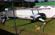 Acidente com helic&oacute;ptero no Paran&aacute; deixa tr&ecirc;s feridos