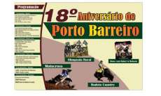 Porto Barreiro - Festividades do anivers&aacute;rio do munic&iacute;pio come&ccedil;am neste s&aacute;bado dia 07