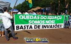 Quedas - Veja v&iacute;deo com momentos do manifesto dos funcion&aacute;rios da Araupel nesta quarta dia 28