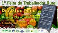 Pinh&atilde;o - Feriado no dia do trabalhador ter&aacute; feira de produtos rurais