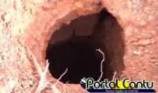 Guarania&ccedil;u - Buracos misteriosos aparecem em meio a planta&ccedil;&atilde;o de soja