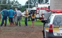 Três Barras - Criança de sete anos é atropelada e precisa ser levada á Cascavel de Helicóptero