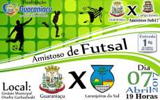 Guarania&ccedil;u - Esporte: Amistoso de Futsal