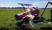 Helicóptero dos bombeiros cai em Curitiba