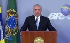 Presidente Michel Temer faz pronunciamento e agradece C&acirc;mara dos Deputados