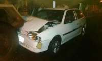 Carro bate em caminhão parado e bebê fica ferido no Paraná