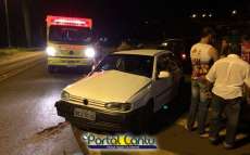 Guarania&ccedil;u - Gol atravessa a BR e Ecosport n&atilde;o consegue evitar a colis&atilde;o