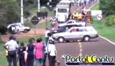 Guarania&ccedil;u - Manifesta&ccedil;&atilde;o: Popula&ccedil;&atilde;o do Mato Queimado para rodovia