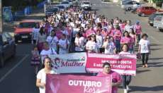 Pinh&atilde;o - Outubro Rosa &eacute; lembrado por caminhada