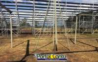 Laranjeiras - Trabalho duro na preparação para a 11ª Expoagro. Estruturas já estão sendo montadas