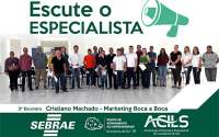 Laranjeiras - Com o tema &#039;Marketing boca a boca&#039;, ciclos de palestras do Escute o Especialista foi encerrada