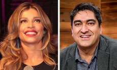 Grazi Massafera rouba a cena de Zeca Camargo no V&iacute;deo Show