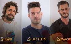 BBB 17: Pared&atilde;o triplo entre Ilmar, Luiz Felipe e Marcos