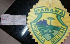 Ladr&atilde;o enfia cheque roubado na boca para n&atilde;o ser preso no PR