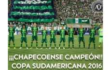 Conmebol declara Chapecoense campe&atilde; da Copa Sul-Americana