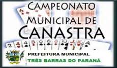 Tr&ecirc;s Barras - Acontece nesta segunda dia 14, a final do Campeonato Municipal de Canastra
