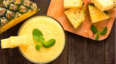 Comeu demais? Suco &ldquo;faxineiro&rdquo; de abacaxi com ma&ccedil;&atilde; verde elimina gordura acumulada