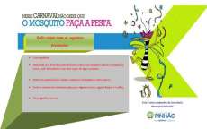 Pinh&atilde;o - Secretaria de Sa&uacute;de alerta sobre combate &agrave; dengue no feriado de Carnaval