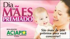 Pinh&atilde;o - Aciap distribuir&aacute; mais de 500 pr&ecirc;mios &agrave;s m&atilde;es