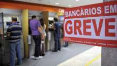 Banc&aacute;rios em greve deixam popula&ccedil;&atilde;o sem atendimento