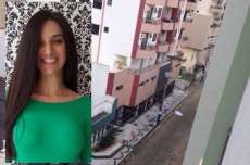 V&iacute;deo mostra momento exato em que mulher se joga de 5&ordm; andar de um pr&eacute;dio em Cambori&uacute;-SC, Cuidado Imagens Fortes