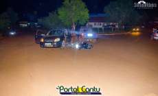 Catanduvas - Acidente entre carro e moto deixa um ferido