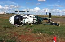 No Paran&aacute;, helic&oacute;ptero da PM cai durante treinamento