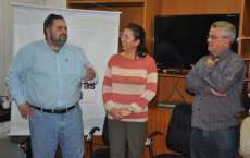 Dep. Artagão, prefeita Sirlene Svartz e Ivan Theo