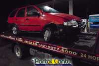 Nova Laranjeiras - Na noite da última quinta dia 19, motorista se perde e veículo sai da pista na 277